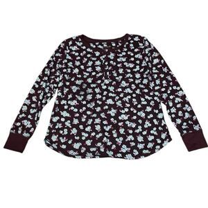 Kate Spade Long Sleeve Shirt,  Brown, Medium
